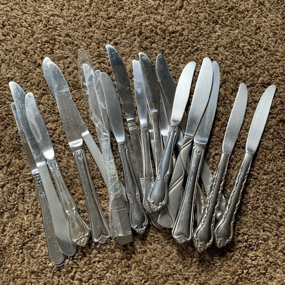 Mixed of 22 Butter Spreader Knives